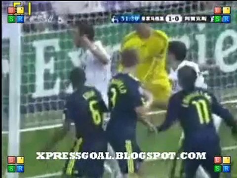 Real Madrid 1 0 Ajax Higuain Goal 15.9.2010 Champions League