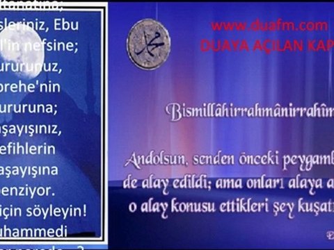 ALLAH aşkına söyleyin! MUHAMMEDi olanlar nerede?