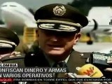 Confiscan dinero y armas en varios operativos en Colombia