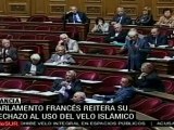 Parlamento francés reitera su rechazo al uso del velo islá