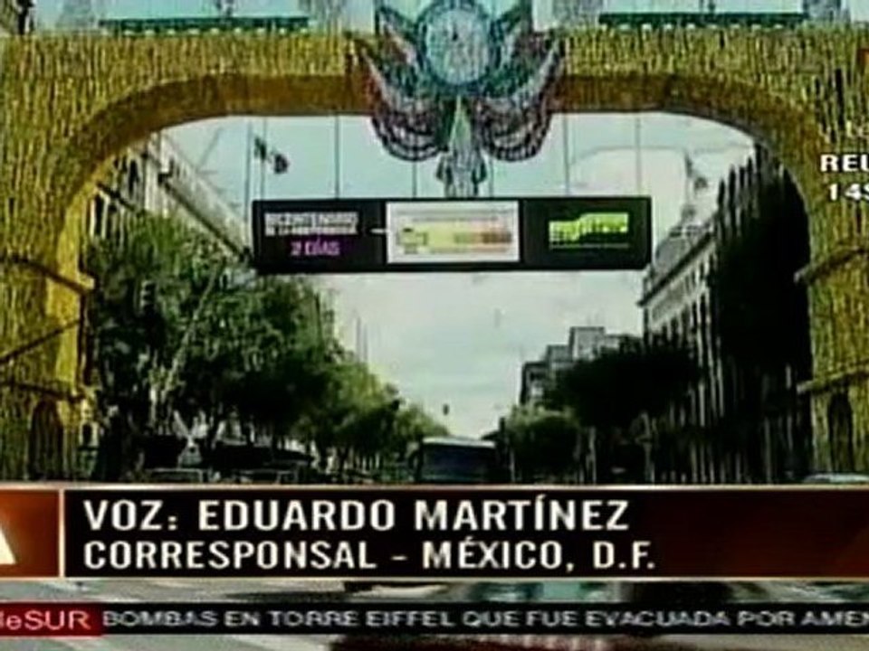 México: Bajo Estado de alerta en festejos de Bicentenario