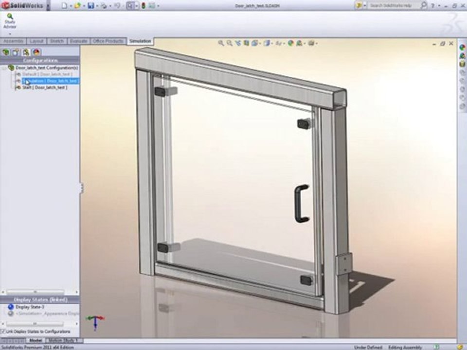 SolidWorks 2011 2B Düzlemsel Basitleştirme