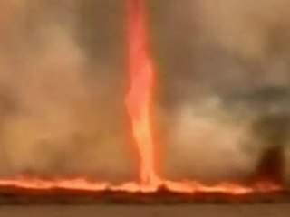 Tornade de feu   un phénomène rare survenu au Brésil !