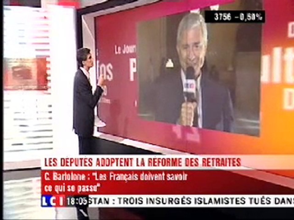 Claude Bartolone réagit sur les retraites 1