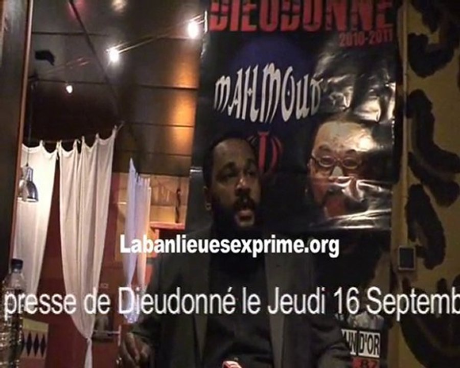 Conférence de presse  Dieudonné (Affaire Sakineh) N°1