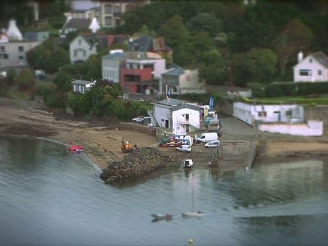 Effet Tilt&Shift Brest et le relecq-Kerhuon en miniature