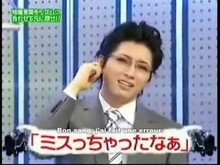 (Vostfr) Gackt dans le jeu des mots courts 1/2