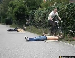 Cascade ratée à vélo