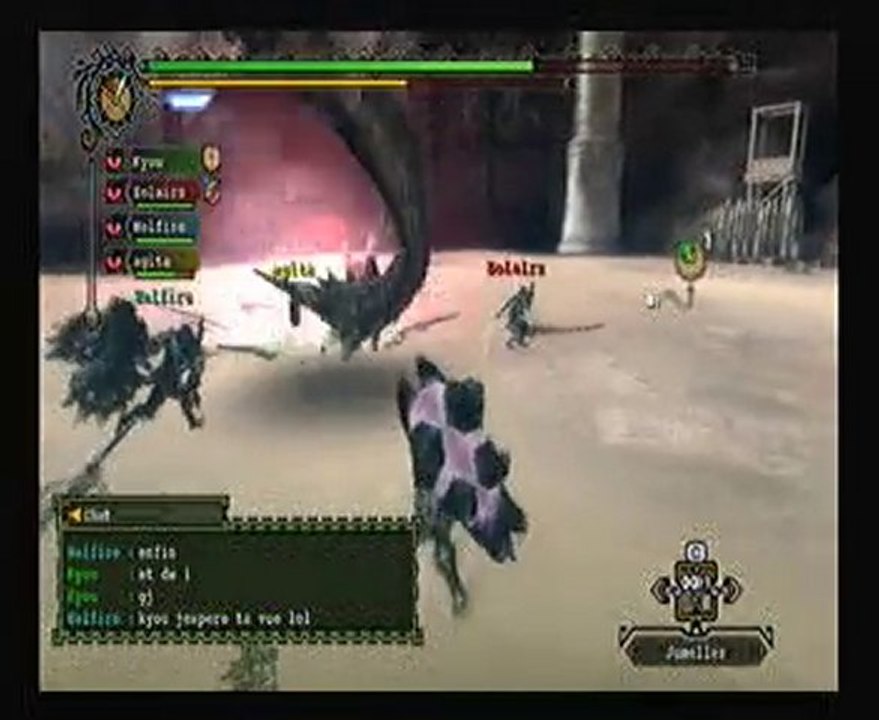 Dream Team VS Duo Lagiacrus Rathalos en arene