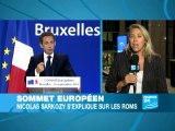 Sommet Européen : Sarkozy s'explique sur les Roms