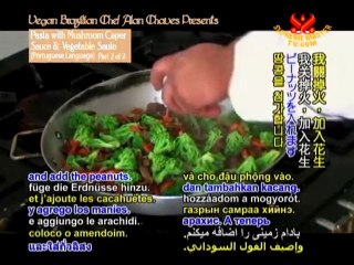 Pasta with Mushroom Caper Sauce & Vegetable Sauté - P2/2