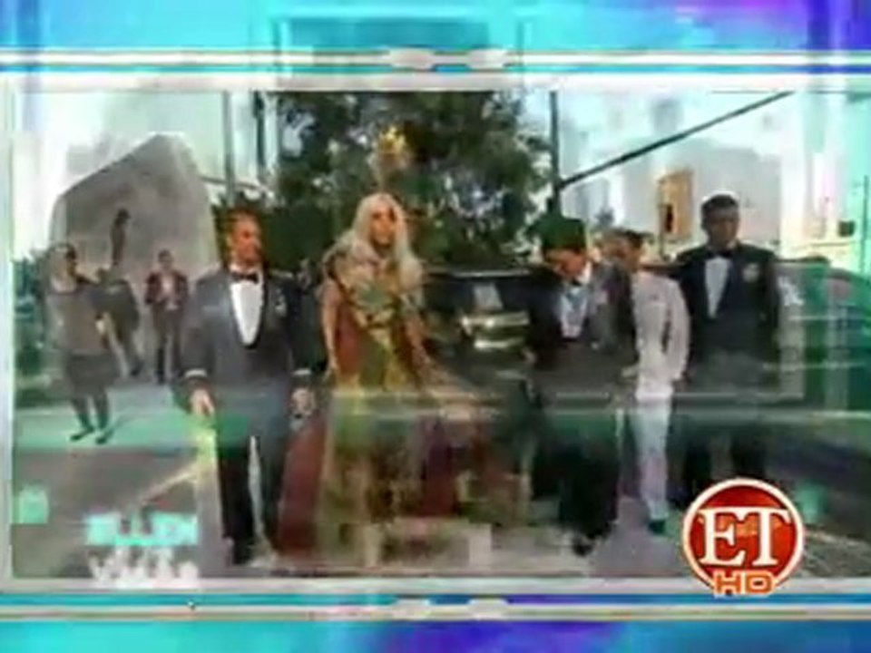 Lady Gaga Defends Her Meat Dress to Vegan Ellen DeGeneres .