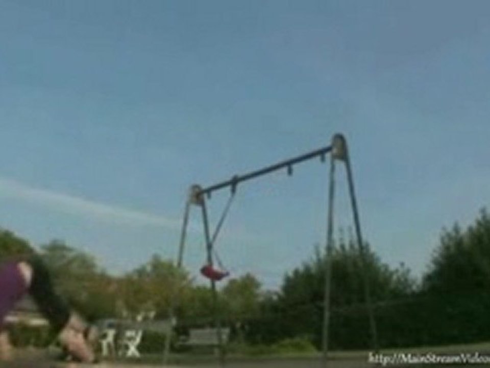 Swing Set Acrobat Fail