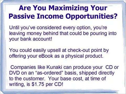 Passive Income Opportunities