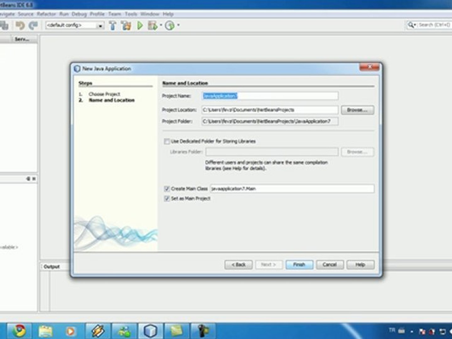 java netbeans pencere