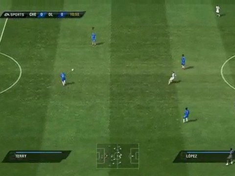 FIFA 2011 - OL (Lyon) vs Chelsea Gameplay - PS3/XB360