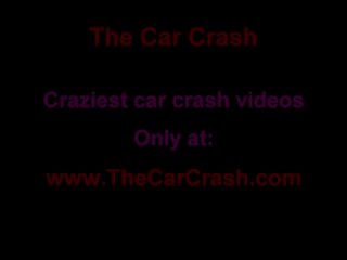 The Car Crash: Car Goes Over Guys Head