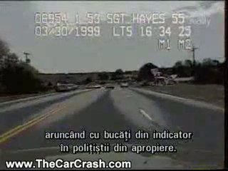 The Car Crash: Police Pursuit Video with a Head On Crash