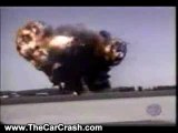 The Car Crash: Military Airplane B-52 Crashes and Explodes