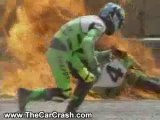 The Car Crash: Motorcycle Crashes and Explodes