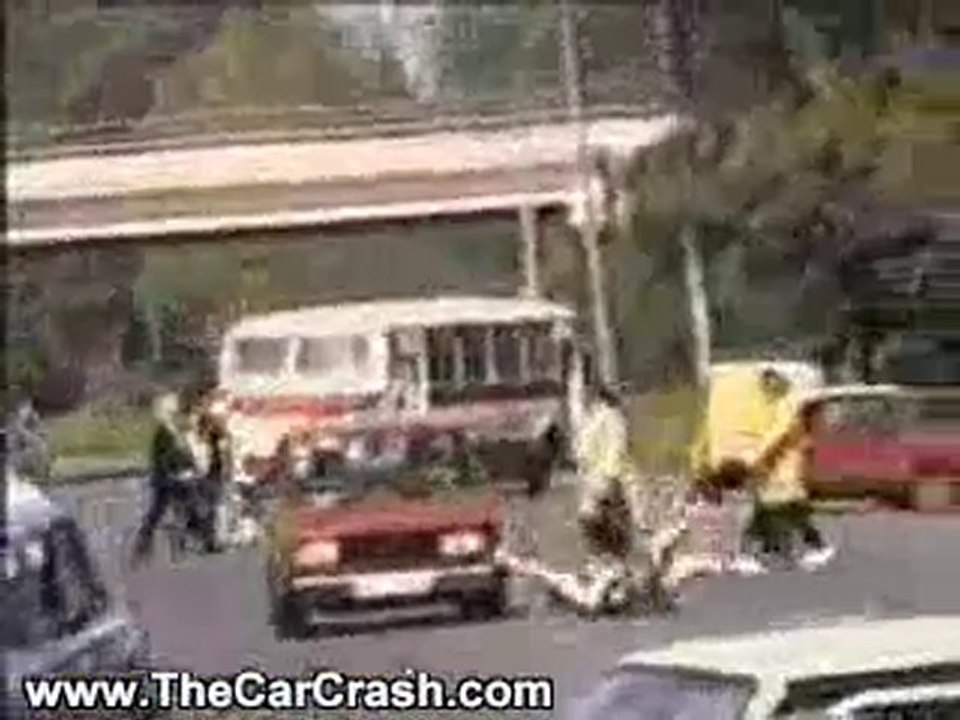 The Car Crash: Woman Survives a Close Call
