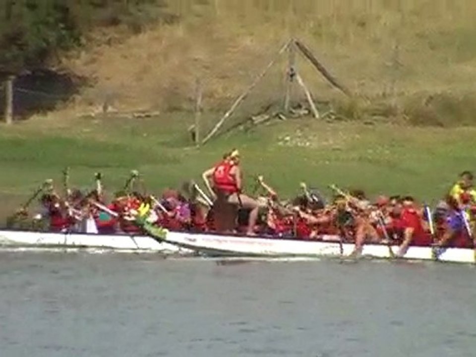 Dragon boat - Poucharramet 11 sept. 2010 - course2