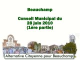 Beauchamp CM du 28 juin 2010 (1ère partie)