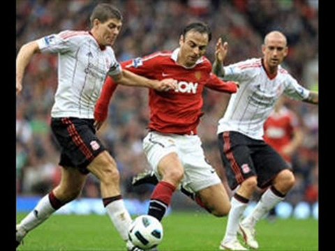 Manchester United 3-2 Liverpool Berbatov acrobatic-goal