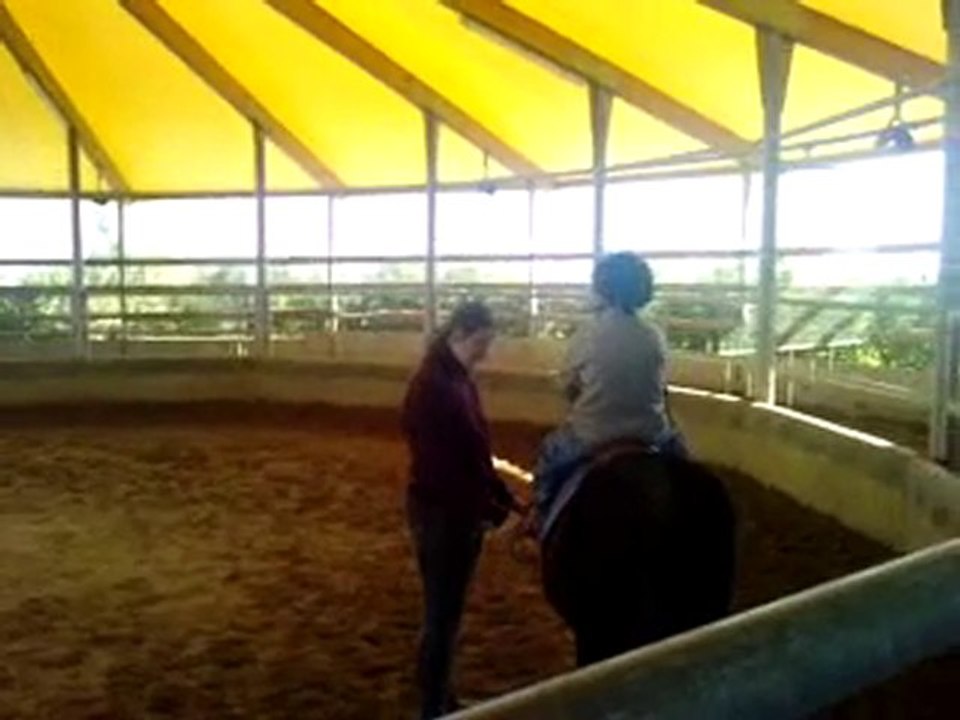 Luca à l'équitation (3ème cours)