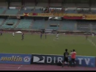 Real Esppor 2 - Aragua 0. Gol de Javier Campos. 19/09/10
