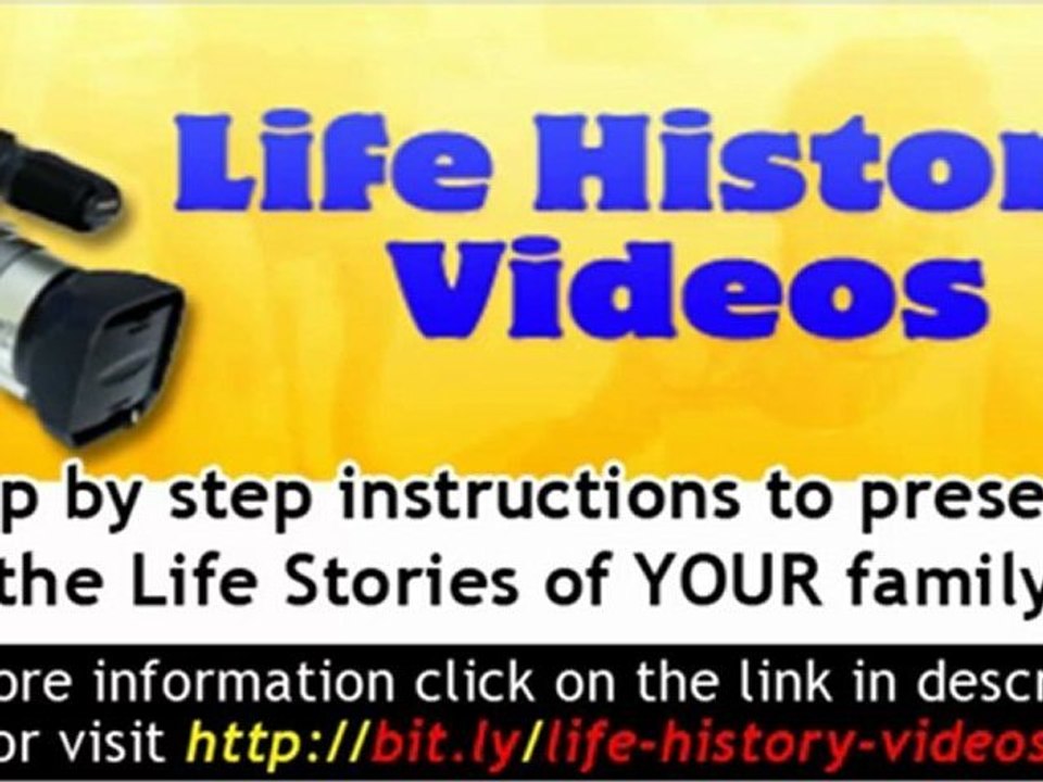 Family History Made Simple - How To Create Life History Vide