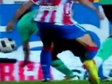 Ujfalusi entrata killer su Messi-Atl.Madrid-Barcellona