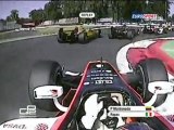 1st Restart Crash GP2 2010 Rd9 Italy Race1