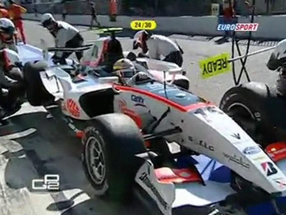 2nd Restart Crash GP2 2010 Rd9 Italy Race1