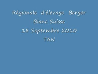 Regionale  d'elevage  BBS  18 Septembre 2010   TAN