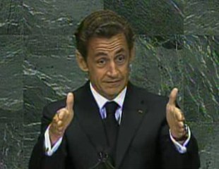 Sarkozy: plaidoyer pour une taxe Tobin (ONU)