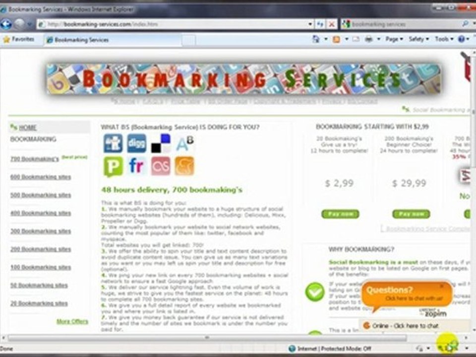 Social Bookmarking Service