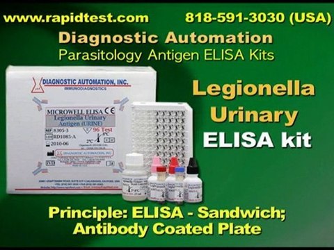 Legionella ELISA kit | CE-GMP | 818-591 3030-USA.
