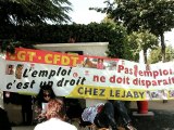 Gréve et occupation des locaux Lejaby à Rilleux (Rhône)
