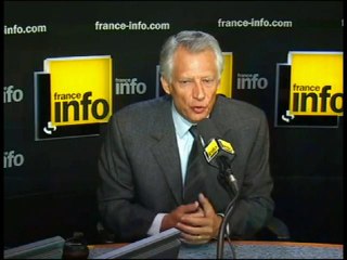 Terrorisme : Villepin dénonce une communication cynique