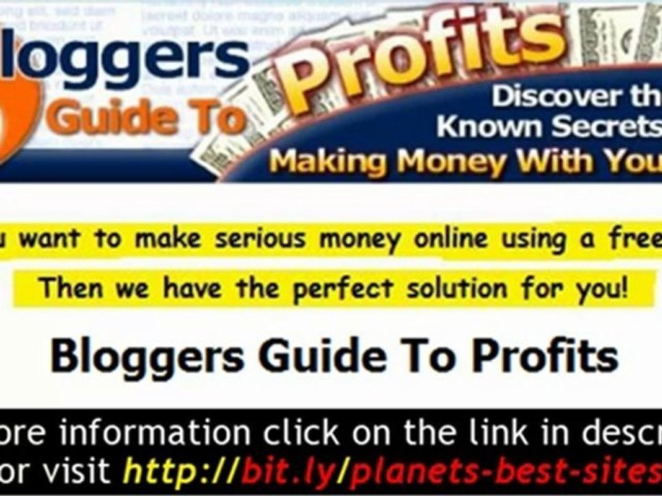 Blogging For Money - Learn making money using a (free)blog.