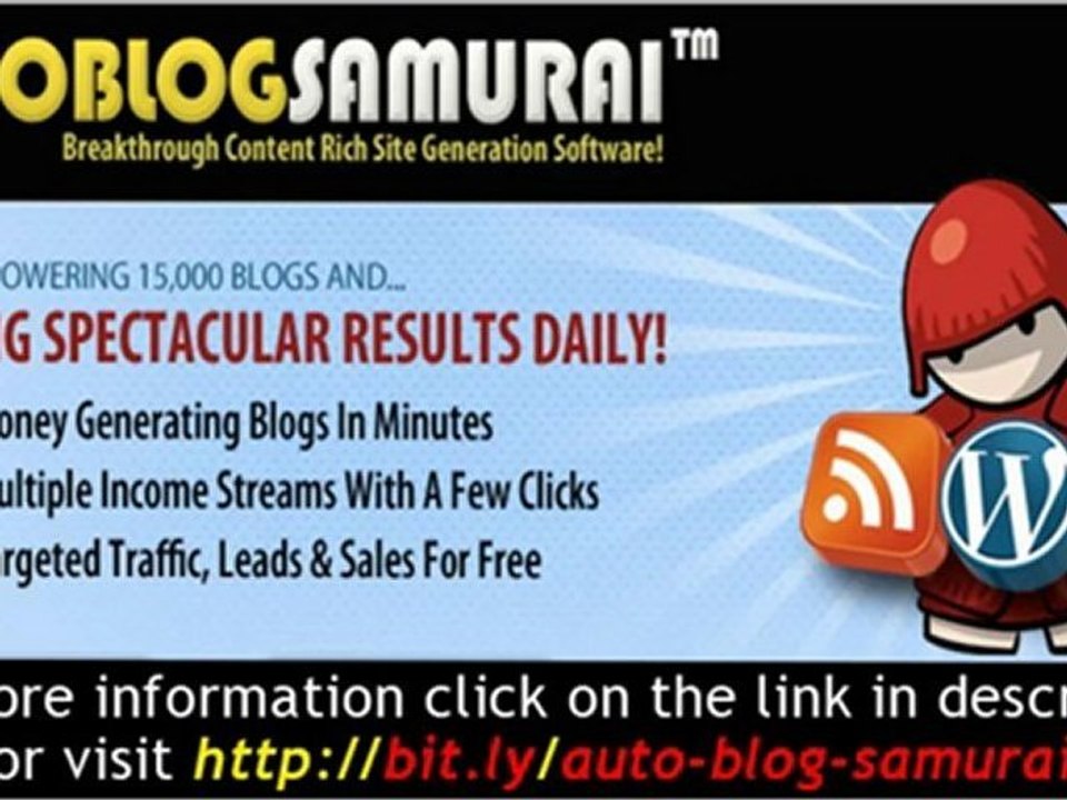 Auto Blog Samurai-The Worlds Best Auto Blog Creation & Manag