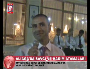Aliağa Savcı ve Hakimler Veda Gecesi