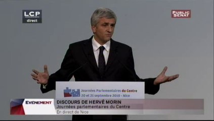 Discours d'Hervé Morin (journées parlementaires)