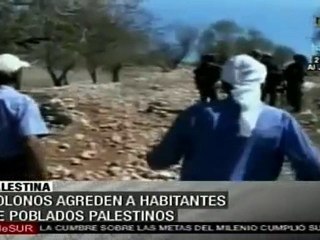 Colonos judíos agreden a habitantes de poblados palestinos