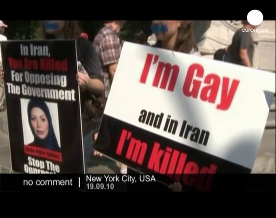 Protest against Ahmadinejad visit to UN summit - no comment