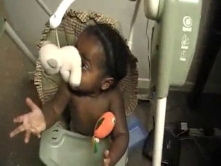 Baby D having a fit in the swing because he wants the ...