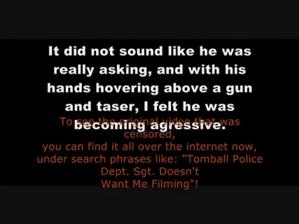 Tomball Police Department Doesn't Want You To See This!