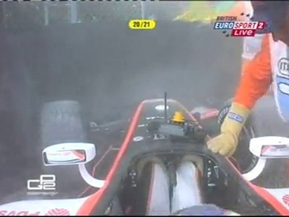 Race2 Start Crash GP2 2010 Rd9 Italy Monza Race2