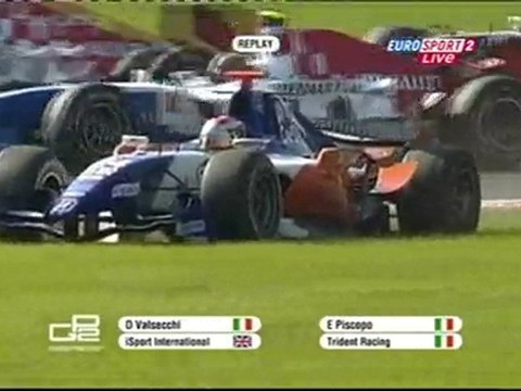 Race2 Crash reply GP2 2010 Rd9 Italy Monza Race2